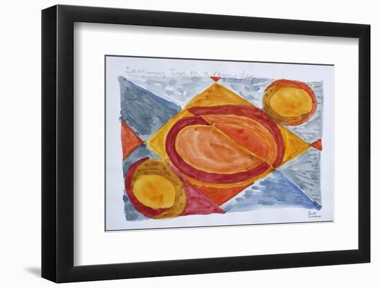 Imagining the sun on a rainy day.-Richard Lawrence-Framed Photographic Print