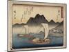 Imagiri Beach in Maisaka, 1837-1844-Utagawa Hiroshige-Mounted Giclee Print