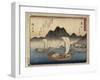 Imagiri Beach in Maisaka, 1837-1844-Utagawa Hiroshige-Framed Giclee Print