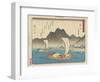 Imagiri Beach in Maisaka, 1837-1844-Utagawa Hiroshige-Framed Giclee Print