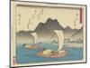 Imagiri Beach in Maisaka, 1837-1844-Utagawa Hiroshige-Mounted Giclee Print