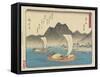 Imagiri Beach in Maisaka, 1837-1844-Utagawa Hiroshige-Framed Stretched Canvas