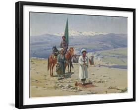 Imam Shamil in the Caucasus-Richard Karl Sommer-Framed Giclee Print