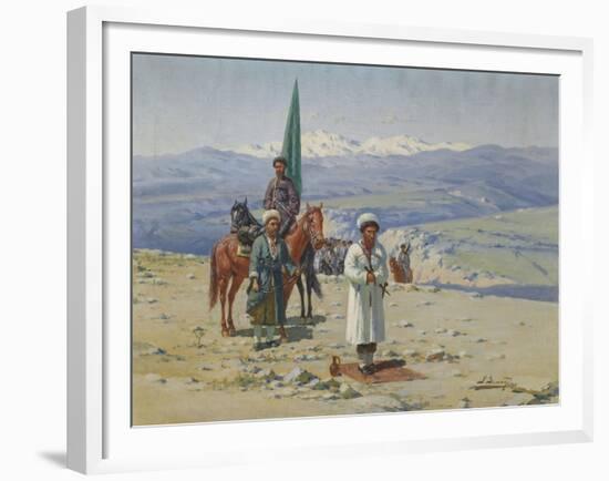 Imam Shamil in the Caucasus-Richard Karl Sommer-Framed Giclee Print