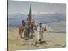 Imam Shamil in the Caucasus-Richard Karl Sommer-Stretched Canvas