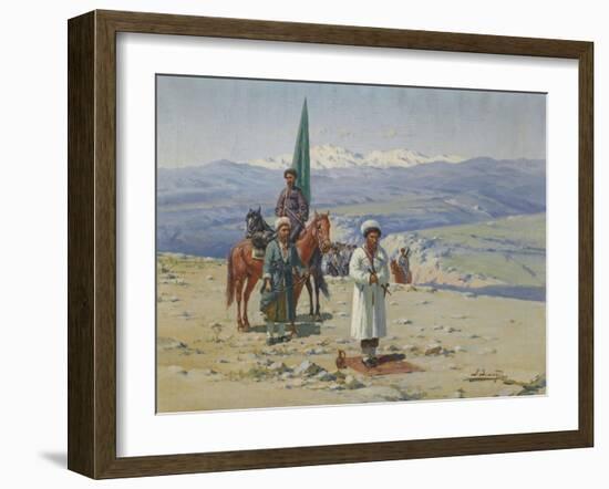 Imam Shamil in the Caucasus-Richard Karl Sommer-Framed Giclee Print