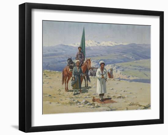 Imam Shamil in the Caucasus-Richard Karl Sommer-Framed Giclee Print