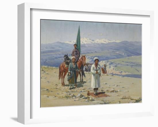 Imam Shamil in the Caucasus-Richard Karl Sommer-Framed Giclee Print