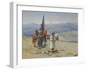 Imam Shamil in the Caucasus-Richard Karl Sommer-Framed Giclee Print