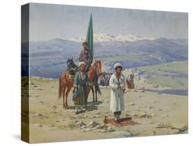 Imam Shamil in the Caucasus-Richard Karl Sommer-Stretched Canvas