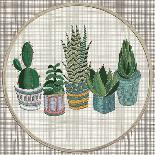 Embroidery Succulents, Cactus and Pots. Cactus Wall Art Embroidery Home Decor Cacti Succulents.-ImHope-Stretched Canvas