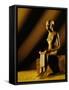 Imhotep Statue, Egypt-Kenneth Garrett-Framed Stretched Canvas