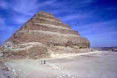 Step Pyramid of King Djoser (Zozer) Behind Ruins of Temple, Saqqara, Egypt, C2600 Bc-Imhotep-Photographic Print