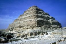 Step Pyramid of King Djoser (Zozer) Behind Ruins of Temple, Saqqara, Egypt, C2600 Bc-Imhotep-Photographic Print