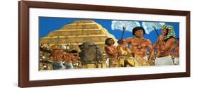 Imhotep, the Astronomer and Architect, with the Pharaoh Zoser-Richard Hook-Framed Giclee Print