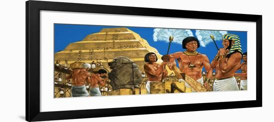 Imhotep, the Astronomer and Architect, with the Pharaoh Zoser-Richard Hook-Framed Giclee Print