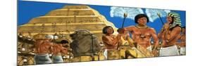 Imhotep, the Astronomer and Architect, with the Pharaoh Zoser-Richard Hook-Mounted Giclee Print