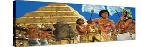 Imhotep, the Astronomer and Architect, with the Pharaoh Zoser-Richard Hook-Stretched Canvas
