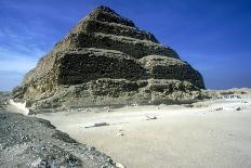 Step Pyramid of King Djoser (Zozer) Behind Ruins of Temple, Saqqara, Egypt, C2600 Bc-Imhotep-Photographic Print