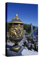 Imitation Gilded Bronze Urn, Grand Cascade-null-Stretched Canvas