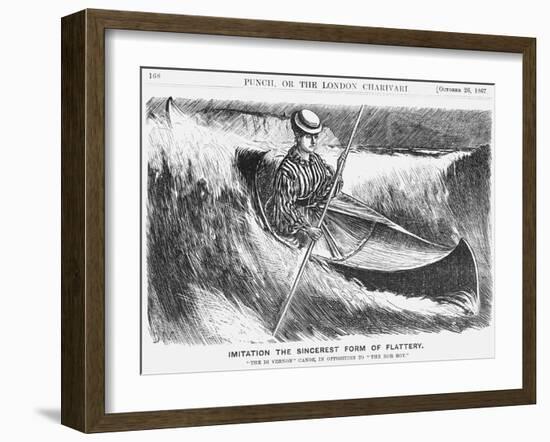 Imitation the Sincerest Form of Flattery, 1867-George Du Maurier-Framed Giclee Print