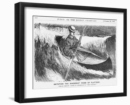 Imitation the Sincerest Form of Flattery, 1867-George Du Maurier-Framed Giclee Print