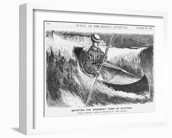 Imitation the Sincerest Form of Flattery, 1867-George Du Maurier-Framed Giclee Print