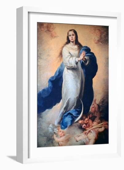 Immaculate Conception, 1665-1670-Bartolomé Esteban Murillo-Framed Giclee Print