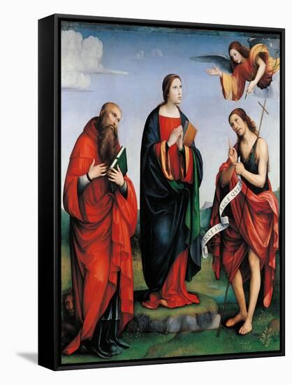 Immaculate Conception Appears to St. Anne-Francia Raibolini-Framed Stretched Canvas