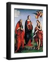 Immaculate Conception Appears to St. Anne-Francia Raibolini-Framed Art Print