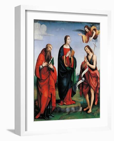Immaculate Conception Appears to St. Anne-Francia Raibolini-Framed Art Print