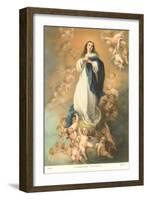 Immaculate Conception by Murillo, Paris-null-Framed Art Print