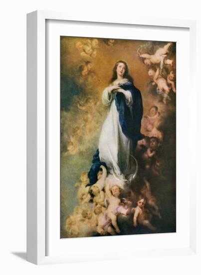 Immaculate Conception, C1678-Bartolomé Esteban Murillo-Framed Giclee Print
