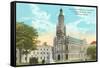 Immaculate Conception Church, Terre Haute, Indiana-null-Framed Stretched Canvas