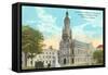 Immaculate Conception Church, Terre Haute, Indiana-null-Framed Stretched Canvas