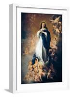 Immaculate Conception of Soult-Bartolome Esteban Murillo-Framed Art Print