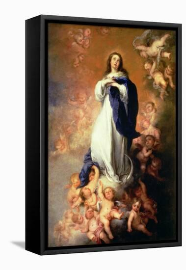 Immaculate Conception of the Escorial, circa 1678-Bartolome Esteban Murillo-Framed Stretched Canvas