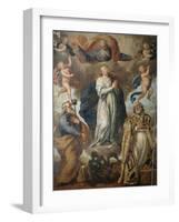 Immaculate Conception, with St. Joseph and St. Nicholas-Cesare Fracanzano-Framed Giclee Print