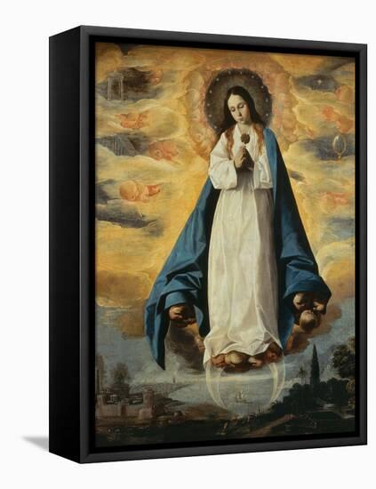 Immaculate Conception-Francisco de Zurbarán-Framed Stretched Canvas
