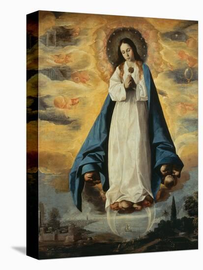 Immaculate Conception-Francisco de Zurbarán-Stretched Canvas