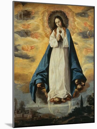 Immaculate Conception-Francisco de Zurbarán-Mounted Giclee Print