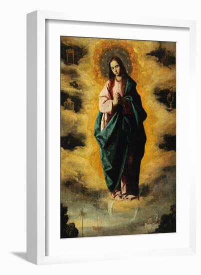 Immaculate Conception-Francisco de Zurbarán-Framed Giclee Print