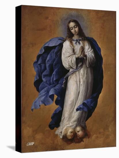 Immaculée Conception-Francisco de Zurbarán-Stretched Canvas