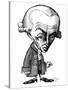 Immanuel Kant, Caricature-Gary Gastrolab-Stretched Canvas