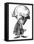 Immanuel Kant, Caricature-Gary Gastrolab-Framed Stretched Canvas