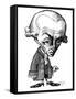 Immanuel Kant, Caricature-Gary Gastrolab-Framed Stretched Canvas