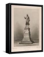 Immanuel Kant German Philosopher: Commemorative Statue in Konigsberg-E. Wagner-Framed Stretched Canvas