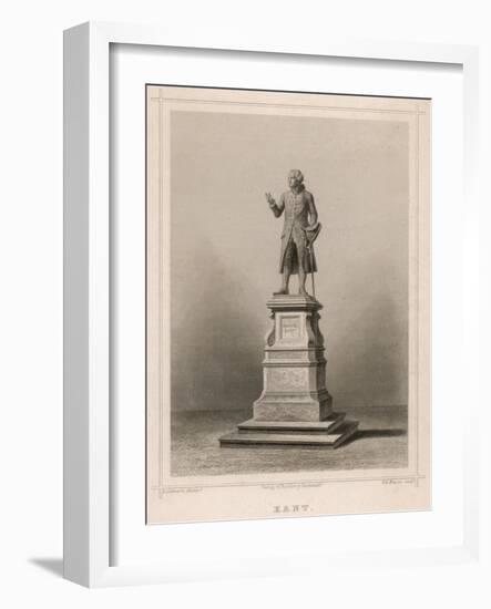 Immanuel Kant German Philosopher: Commemorative Statue in Konigsberg-E. Wagner-Framed Art Print