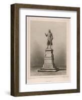 Immanuel Kant German Philosopher: Commemorative Statue in Konigsberg-E. Wagner-Framed Art Print