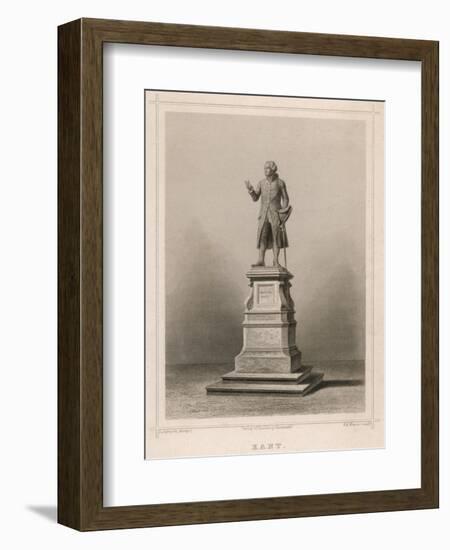 Immanuel Kant German Philosopher: Commemorative Statue in Konigsberg-E. Wagner-Framed Art Print